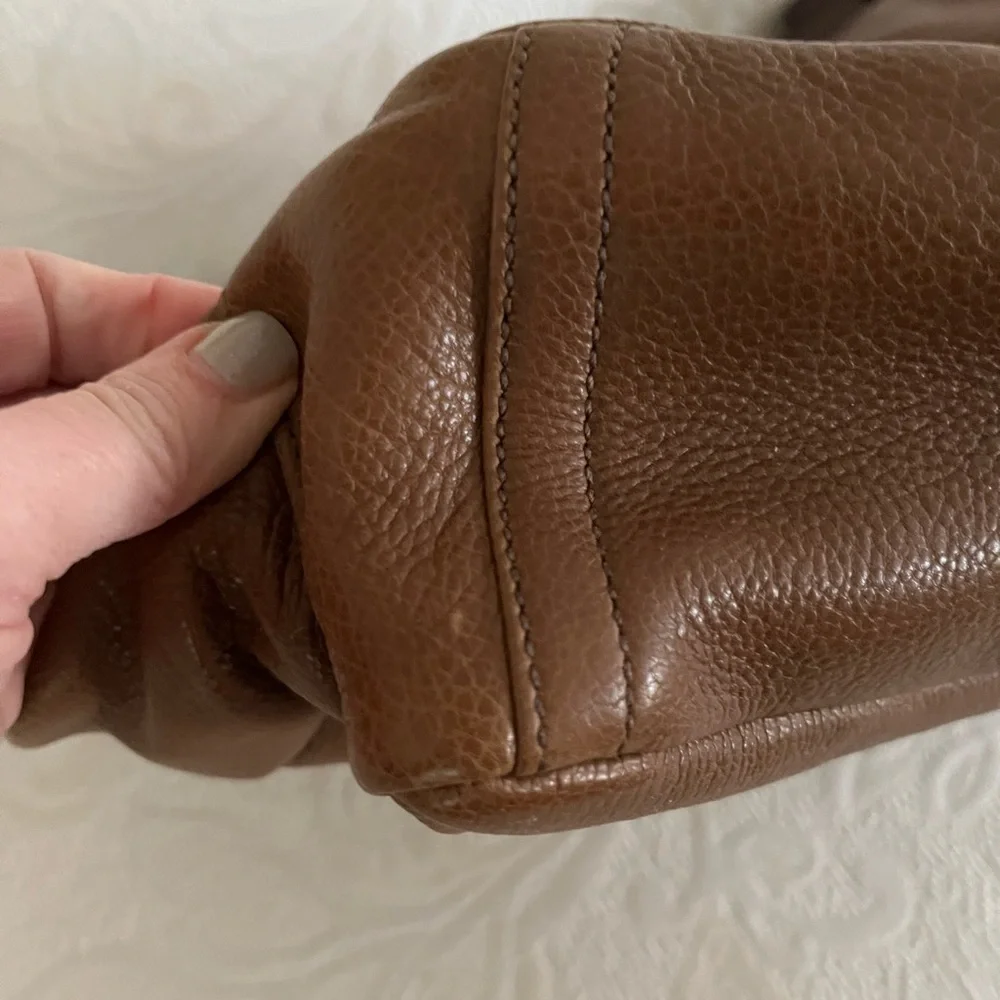 Coach Houston Med Messenger Briefcase Bag-Vintage Walnut Leather! NWT